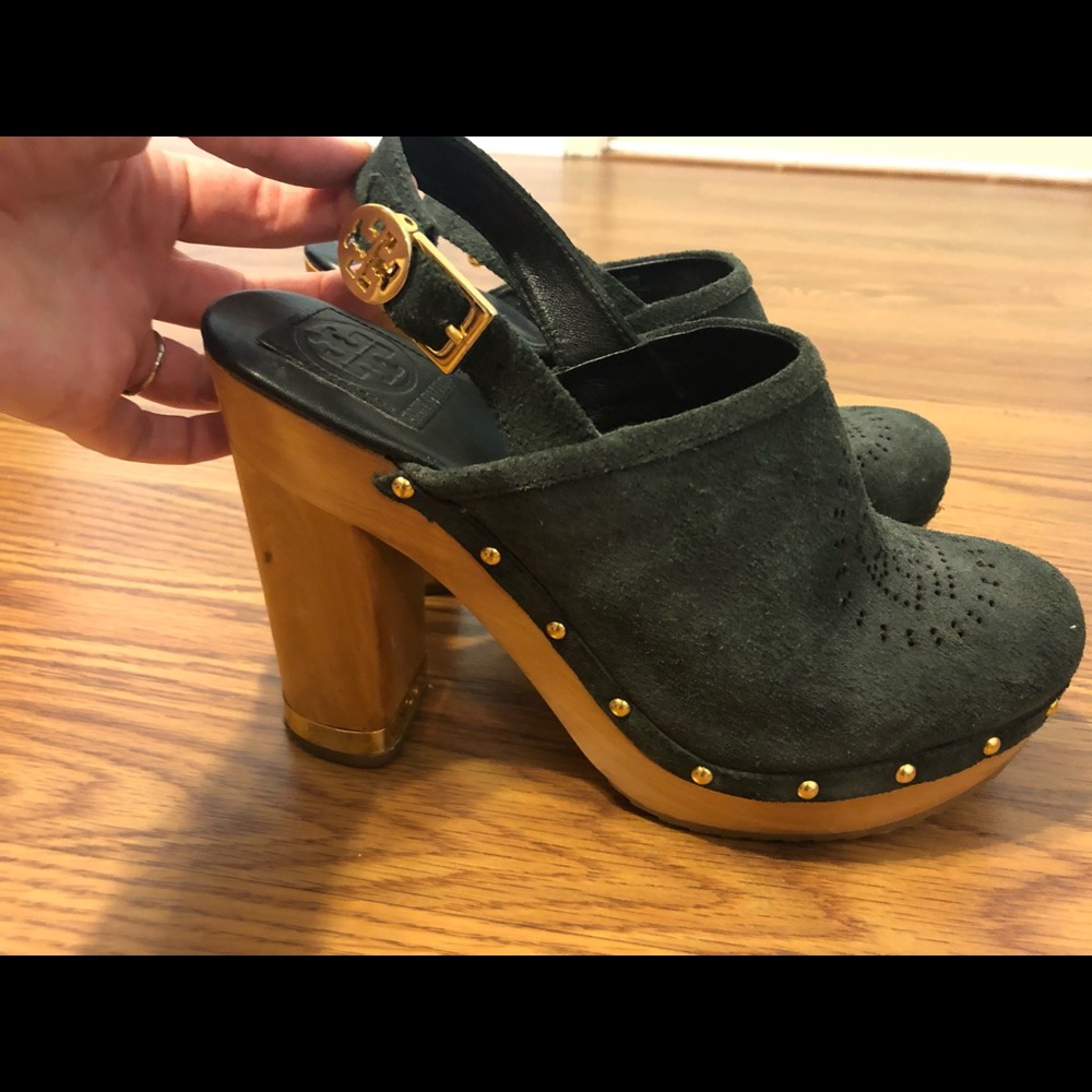 Tory Burch Wooden Clog Heels